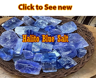 Check out our freshly mined blue rock salt here