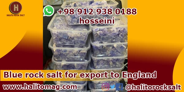 Iran blue rock salt