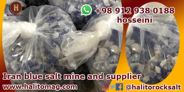 Iran blue rock salt